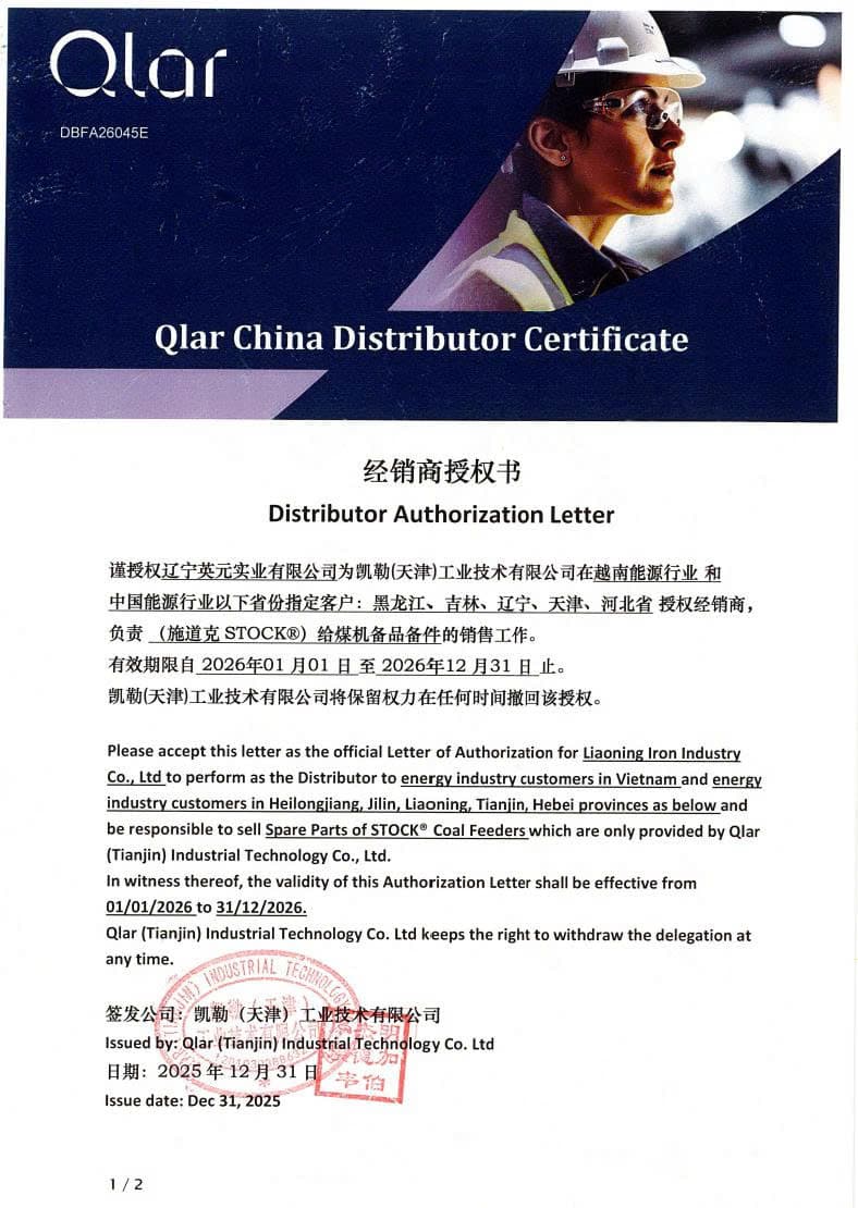 ĐẠI LÝ ỦY QUYỀN PHÂN PHỐI HÃNG SCHENCK PROCESS/ QLAR TẠI VIỆT NAM